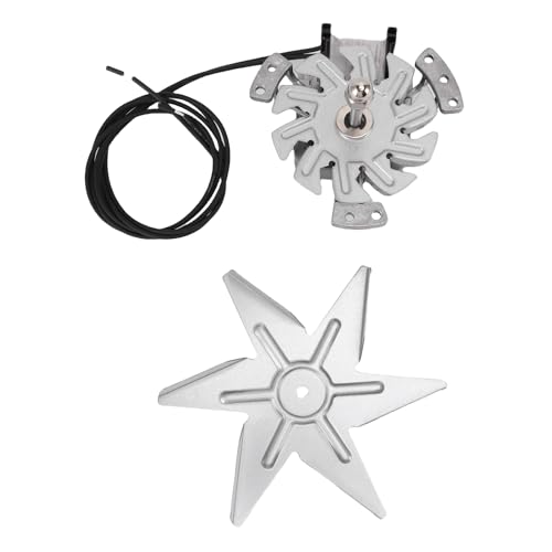 Pssopp Ofenmotor und Lüfterblätter, Hitzebeständige Aluminiumgehäuse -Energieeinsparung Hocheffizienz Ofen 6 Lüfterblätter Trockenmotor für Küchenmaschine Pssopp Ofenmotor und Lüfterblätter, Hitzebeständige Aluminiumgehäuse -Energieeinsparung Hocheffizienz Ofen 6 Lüfterblätter Trockenmotor für Küchenmaschine von Pssopp