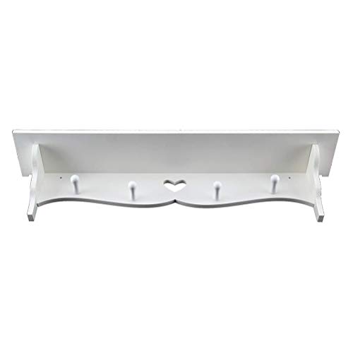 Pssopp PVC -Regale mit Herzförmigen Wand Montierbaren Lagerregalen mit Kleiderhaken, PVC -Material, Moderner Minimalistischer Stil für Zuhause, Badezimmer mit Leicht Sauberem und Vielseitigem Pssopp PVC -Regale mit Herzförmigen Wand Montierbaren Lagerregalen mit Kleiderhaken, PVC -Material, Moderner Minimalistischer Stil für Zuhause, Badezimmer mit Leicht Sauberem und Vielseitigem von Pssopp