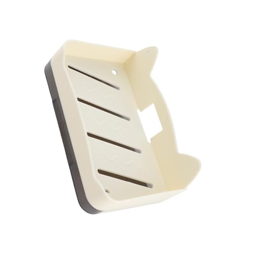 Pssopp Rack Montiert an der Halterwand des Praktischen Entwässerungsdesigns für Badezimmer, Leichtes Plastikmaterial (Beige) von Pssopp