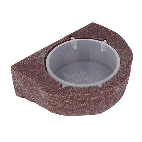 Reptile Feeder Anti-Escape Reptile Futternapf Schüssel Futter Wasserbehälter Aufhängetyp für Echsenleguan Chamäleon Gecko Schildkröte(Braun) von Pssopp