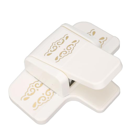 Pssopp Silber Großer Prägestanzer, Randstanzer, Scrapbooking, Papier-Eckstanzer, Blumenmuster, Erfolgswerkzeuge, Eckstanzer, Papierschneider, Scrapbooking-Zubehör von Pssopp