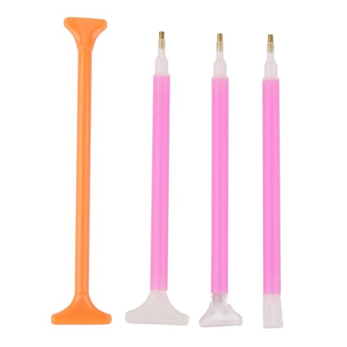 Pssopp Stitch Pen Toolset, für DIY -Kreuzstich, Nagelkunst, Telefondekoration und Andere Handwerks, Accessoires mit Pinzetten, Kleber, Tabletts (#2) von Pssopp