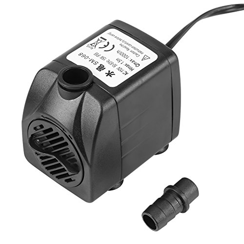 Pssopp Tauchpumpe für Aquarium, Tauchpumpe, 1000 l/h, 15 W, Pumpe für Brunnen, sehr leise, für Aquarien, mit EU-Stecker von Pssopp