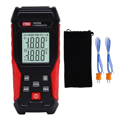 Pssopp Thermometer Vom Digitalen K -Typ, 2 Kanal -Thermoelement -Temperaturmesser -LCD -Anzeige für den Industriellen Gebrauch von Pssopp