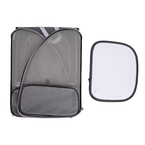 Pssopp Tragbarer Hundeträger -, Faltbare Atmungsaktive Haustierträger - für Reisen Bequemer Aufbewahrung (Grey) von Pssopp