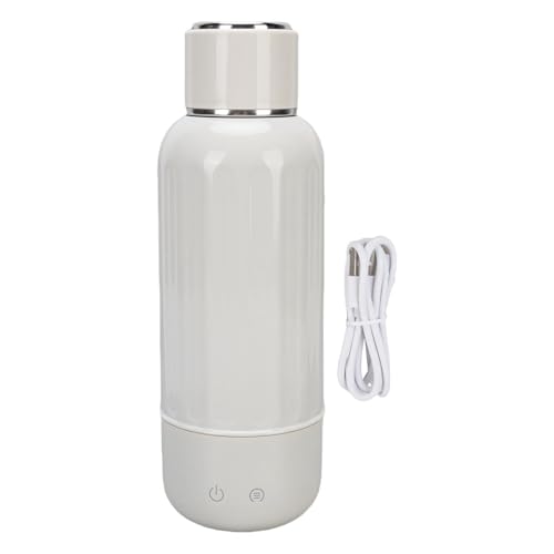 Pssopp Tragbarer Kleiner Wasserkocher, Heizwasserkessel 5200 MAh Batterie Tragbarer Autokehme mit 5 Temperaturregelung für das Camping (WHITE) von Pssopp
