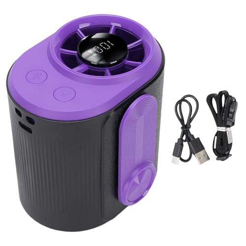 Pssopp Tragbarer Lüfter mit Halshänge, Typ C Ladungsanschluss Hochgeschwindigkeit Multi Funktional USB Wiederaufladbarer Taillenlüfter mit LED -Display für Reisecamping Im Freien Pssopp Tragbarer Lüfter mit Halshänge, Typ C Ladungsanschluss Hochgeschwindigkeit Multi Funktional USB Wiederaufladbarer Taillenlüfter mit LED -Display für Reisecamping Im Freien von Pssopp