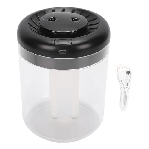 Pssopp USB -Schreibtisch -Luftbefeuchter, 7 Farbe Nacht Hell Ruhige Kühle Nebel -Luftbefeuchter für das Büro Im Heimschlafzimmer (BLACK) von Pssopp