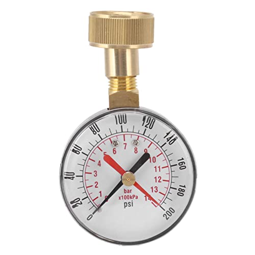 Pssopp Wasserdruckmessgerät 0 Bis 200 Psi Mechanisches Manometer Universelles Wasserdruckmessgerät mit 3/4-Innengewinde Pssopp Wasserdruckmessgerät 0 Bis 200 Psi Mechanisches Manometer Universelles Wasserdruckmessgerät mit 3/4-Innengewinde von Pssopp