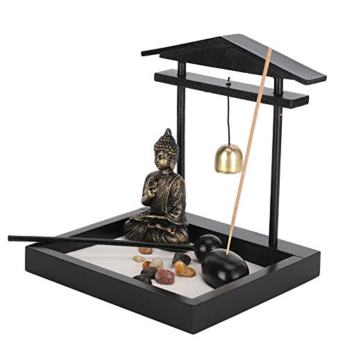 Zen Garden Tischplatte Buddha Zen Garden Vintage Räuchergefäß Tischplatte Räucherstäbchenhalter für Wohnkultur Geschenk Meditation Entspannen(#1906) von Pssopp