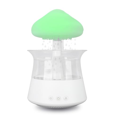 Regenwolken-Luftbefeuchter, Bedienfeld-Design, Regenwolken-Diffusor, Wasserdicht und Stromausfall-Schutzfunktion, Luftbefeuchter für Luftbefeuchtung und Aromatherapie von Pssopp