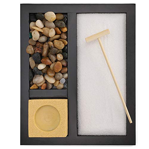 Teelichthalter Geschenk Home Decor Teelichthalter Tischplatte Zen Garden mit Sand Rock Kerzenhalter TeelichthalterKerzenhalter von Pssopp