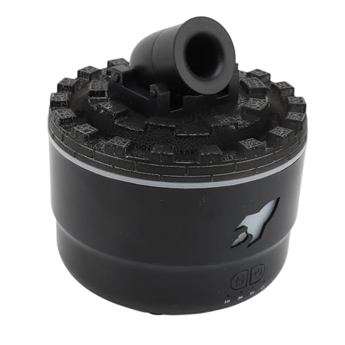 USB-Duftdiffusor, Kühles Nebel-Luftbefeuchter, Duftgerät mit Rauchringen für zuhause, im Auto, Büro oder Schlafzimmer (Black) von Pssopp