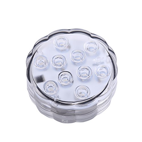 Unterwasser LED Licht 10 LEDs Unterwasser Beleuchtung Wasserdichte LED Leuchten Teichbeleuchtung 16 Farbwechsel Unterwasserlicht mit Fernbedienung für Brunnen Aquarium Vase Badewanne Unterwasser LED Licht 10 LEDs Unterwasser Beleuchtung Wasserdichte LED Leuchten Teichbeleuchtung 16 Farbwechsel Unterwasserlicht mit Fernbedienung für Brunnen Aquarium Vase Badewanne von Pssopp