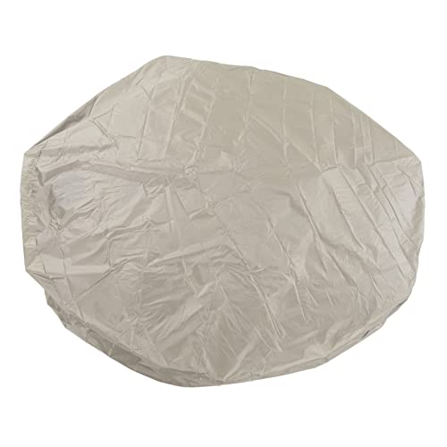 Pssopp -Abdeckung Wasserdicht Tragbare Außen-Terrasse Runde Aufblasbare -Abdeckung Schutz Badewanne Pool-Staubs Chutz (190 Silber Polyester-TAFT) (Beige) von Pssopp