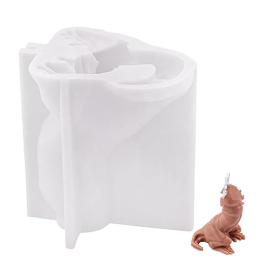 Kreative Silikon-Kerzenformen mit Krokodil-Penis, sexy wiederverwendbare 3D-Schokoladenbackform, handgefertigte Duftkerzen-Gipsform(Crocodile) von Psyfwznkny