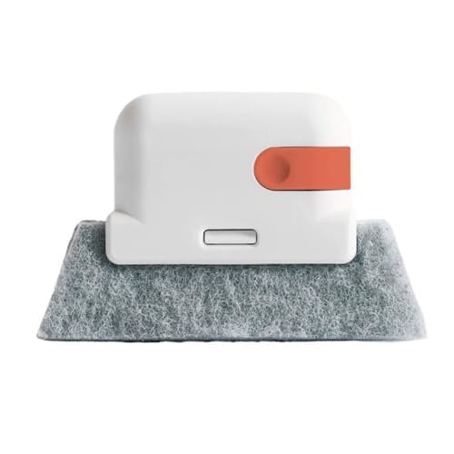 Reinigungswerkzeug für Fensterschienennuten, leichte, waschbare Reinigungsbürste für Fensternuten, handgehaltener Fugenreiniger für Fenster, Fensterläden, Fugen, Fliesenlinien(Orange) von Psyfwznkny