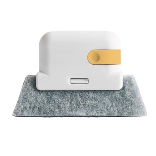 Reinigungswerkzeug für Fensterschienennuten, leichte, waschbare Reinigungsbürste für Fensternuten, handgehaltener Fugenreiniger für Fenster, Fensterläden, Fugen, Fliesenlinien(Yellow) von Psyfwznkny