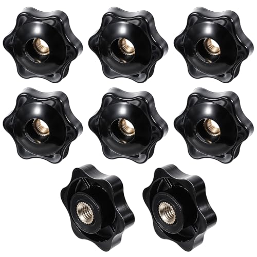 8 Stück Sterngriffmutter M6, Stern Muttern, Sterngriffschraube, Schwarz Sternform Kopf Klemmmutter, Rändelschraube mit Innengewinde, Innengewinde Klemmknopf Griffmuttern Rändelmutter 8 Stück Sterngriffmutter M6, Stern Muttern, Sterngriffschraube, Schwarz Sternform Kopf Klemmmutter, Rändelschraube mit Innengewinde, Innengewinde Klemmknopf Griffmuttern Rändelmutter von Psyqtsuary