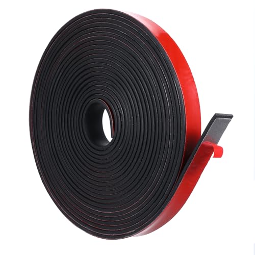 Gummistreifen Selbstklebend, 4.5m x12.5mm x1.5mm Neopren Gummistreifen Bautenschutzmatte Vollgummi Gummi Klebeband für Gummidichtung, DIY, Bodenbeläge Schutz, Stoßschutz, Rutschfest Gummistreifen Selbstklebend, 4.5m x12.5mm x1.5mm Neopren Gummistreifen Bautenschutzmatte Vollgummi Gummi Klebeband für Gummidichtung, DIY, Bodenbeläge Schutz, Stoßschutz, Rutschfest von Psyqtsuary