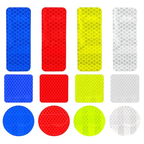 Psyqtsuary Reflective Tape, 120 Stück Reflektoren Aufkleber,Reflektoren KleidunFahrrad Wasserfest Selbstklebend Reflektor Sticker für Motorrad,Auto,Kinderwagen,Schulranzen,Rucksack Psyqtsuary Reflective Tape, 120 Stück Reflektoren Aufkleber,Reflektoren KleidunFahrrad Wasserfest Selbstklebend Reflektor Sticker für Motorrad,Auto,Kinderwagen,Schulranzen,Rucksack von Psyqtsuary