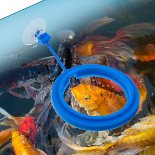 Aquarium Futterring mit Saugnapf, Aquarium Feeding Ring, Futterring Aquariums, Runde Schwimmende Futterspender, Feeding Station Fisch Fütterer für Betta Goldfisch Kugelfisch und Schildkröten Aquarium Futterring mit Saugnapf, Aquarium Feeding Ring, Futterring Aquariums, Runde Schwimmende Futterspender, Feeding Station Fisch Fütterer für Betta Goldfisch Kugelfisch und Schildkröten von Psyqtsuary