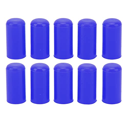 10 pcs Autoeinlass Vakuumschlauchendblanking -Abdeckung Silikon 8 mm universell Schwarz (Blue) von Psytfei