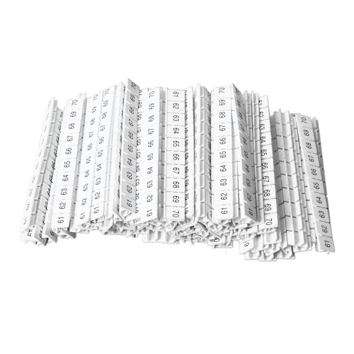 100 pcs Terminalmarker 61 bis 70 Wärme Nylon -Terminalblöcke Etiketten Markierungs -Tag für die uk10n -Verkabelungsorganisation 100 pcs Terminalmarker 61 bis 70 Wärme Nylon -Terminalblöcke Etiketten Markierungs -Tag für die uk10n -Verkabelungsorganisation von Psytfei