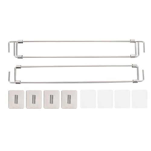 2 Set RV Fridge Bars 12.44in 22.63in Adjustable Shelf Secure Stabilizer Stainless Steel Refrigerator Tension Rods von Psytfei