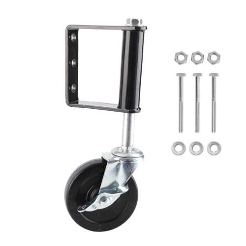 4in Gate Caster 330 lbs Kapazität Federbelastetes einstellbares Rad mit Bremse für Garten -Workshop -Lagerhaus von Psytfei