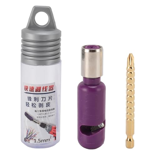 Elektrisches Drahtstripper -Werkzeug zum Bohrer 1,5 mm² Strippenverdrehung mit 1 4 -Zoll -Stecker Tragbarer Kabelstripper von Psytfei