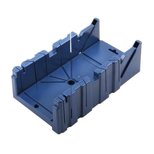 Multifunctional Woodworking Miter Saw Box with Saw 45 22.5 90 Degree Angles for Precision Cutting Wood Frames Shelves DIY Projects (Blue) von Psytfei