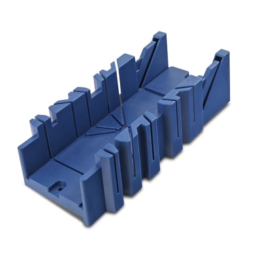 Multifunctional Woodworking Miter Saw Box with Saw 45 22.5 90 Degree Angles for Precision Cutting Wood Frames Shelves DIY Projects (Blue) von Psytfei
