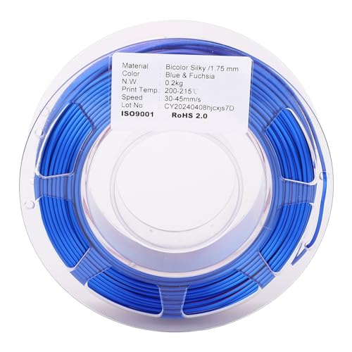 PLA Filament Dual Color Blue and Purplish Red 1.75mm 200g Silk Filament for 3D Printer PLA Filament Dual Color Blue and Purplish Red 1.75mm 200g Silk Filament for 3D Printer von Psytfei