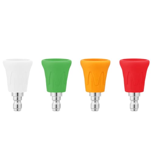 Pressure Washer Nozzle Guard 4Pcs Power Washer Nozzle Tips Stainless Steel Pressure Washing Holder with 1/4'' Quick Connect Aperture 1.4mm Pressure Washer Nozzle Guard 4Pcs Power Washer Nozzle Tips Stainless Steel Pressure Washing Holder with 1/4'' Quick Connect Aperture 1.4mm von Psytfei
