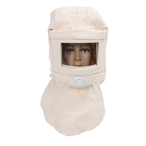 Ventilated Sandblasting Hood Cap Canvas Windproof Sand Blasting Face Cover for Polishing Painting Powder Coating Cement Work von Psytfei