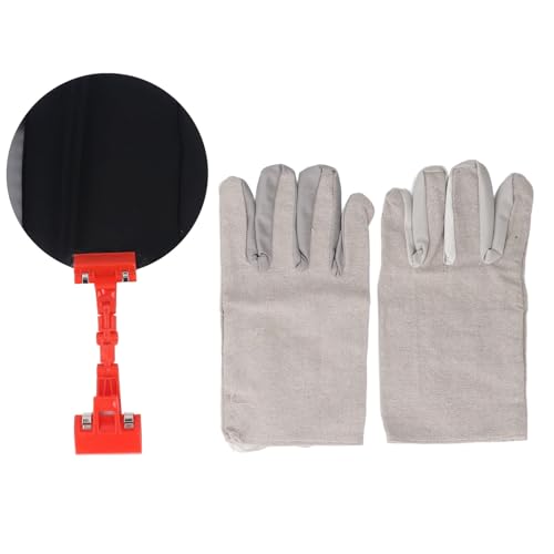 Welding Blackout Panel Portable Clip Type 360 Degree Rotation Eye Protection Alternative 18cm Dia Round with Gloves von Psytfei