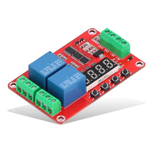 Zeitverzögerung Relaismodul DC 24V 2 Kanal Self Lock Zyklus Timing Modulplatine Signal Trigger Ausschalten Timer Verzögerung Schalter Modul Zeitverzögerung Relaismodul DC 24V 2 Kanal Self Lock Zyklus Timing Modulplatine Signal Trigger Ausschalten Timer Verzögerung Schalter Modul von Psytfei