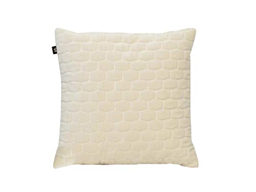 Pt, (Present Time) Kissen Luxurious Samt Elfenbein, Baumwolle, 35 x 35 cm von PT Living