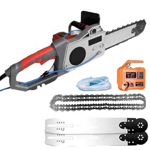 PtaTritious Electric Concrete Chain Saw, 38000W Handheld Chainsaw Wall Cutter, Electric Diamond Chain Saw, Concrete Wall Cutting Machine, with Water Fed Dust Suppression, Powerful,35cm von PtaTritious