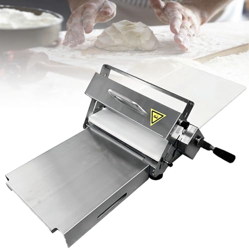 PtaTritious Folding Dough Sheeter Manual Dough Rolling Machine Stainless Steel Dough Roller Machine Counter Top Dough Sheeter Thickness Adjustable Home and Commercial for Making Bakery Pizza Dough,M PtaTritious Folding Dough Sheeter Manual Dough Rolling Machine Stainless Steel Dough Roller Machine Counter Top Dough Sheeter Thickness Adjustable Home and Commercial for Making Bakery Pizza Dough,M von PtaTritious