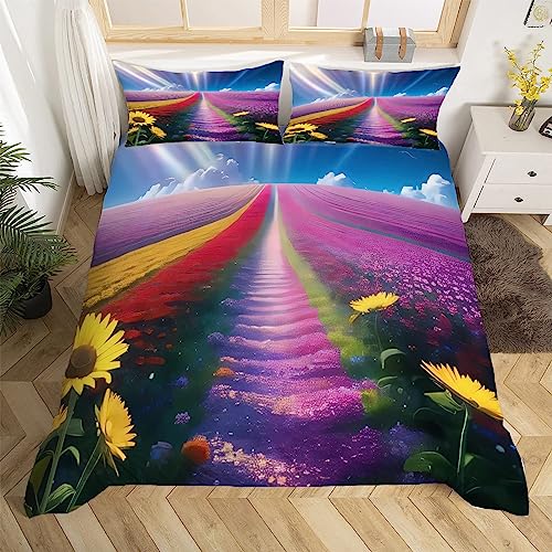 3D Blumenmuster Bettwäsche 135x200 Sonnenblume Weiche Microfaser Bettwäsche-Sets Bettbezug mit Reißverschluss und 2 Kissenbezug 80x80 cm 3D Blumenmuster Bettwäsche 135x200 Sonnenblume Weiche Microfaser Bettwäsche-Sets Bettbezug mit Reißverschluss und 2 Kissenbezug 80x80 cm von Ptcta