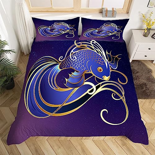 3D Fisch Motiv Bettwäsche 135x200 Karikatur Weiche Microfaser Bettwäsche-Sets Bettbezug mit Reißverschluss und 2 Kissenbezug 80x80 cm 3D Fisch Motiv Bettwäsche 135x200 Karikatur Weiche Microfaser Bettwäsche-Sets Bettbezug mit Reißverschluss und 2 Kissenbezug 80x80 cm von Ptcta
