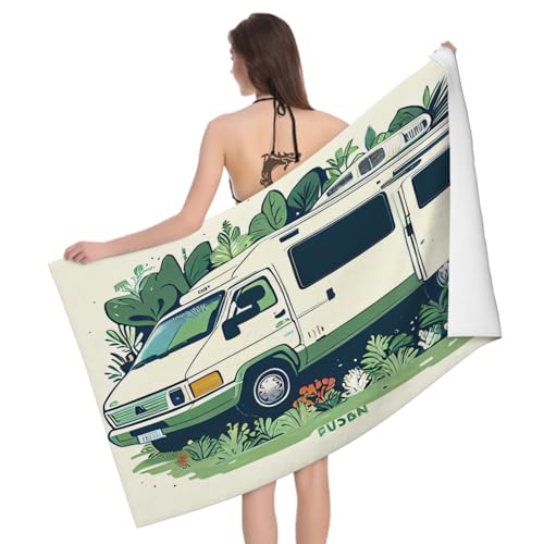 Mikrofaser Strandtuch Camping Wohnmobil Motiv 70x150 cm, 3D Camping Motiv Badetuch für Erwachsene Kinder Weiches Leicht Handtuch Schnelltrocknend Sandfreies Strandhandtuch Mikrofaser Strandtuch Camping Wohnmobil Motiv 70x150 cm, 3D Camping Motiv Badetuch für Erwachsene Kinder Weiches Leicht Handtuch Schnelltrocknend Sandfreies Strandhandtuch von Ptcta