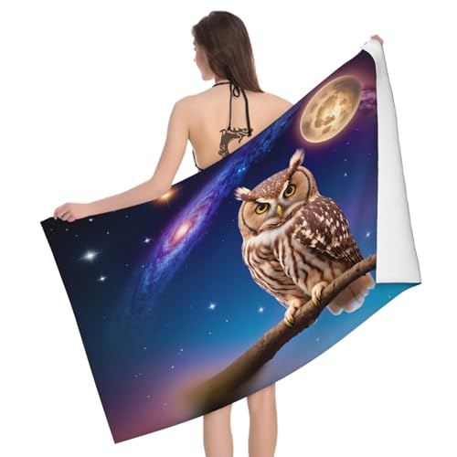 Mikrofaser Strandtuch Eulenmotiv Groß 100x200 cm, 3D Sternenhimmel Badetuch für Erwachsene Kinder Weiches Leicht Handtuch Schnelltrocknend Sandfreies Strandhandtuch Mikrofaser Strandtuch Eulenmotiv Groß 100x200 cm, 3D Sternenhimmel Badetuch für Erwachsene Kinder Weiches Leicht Handtuch Schnelltrocknend Sandfreies Strandhandtuch von Ptcta