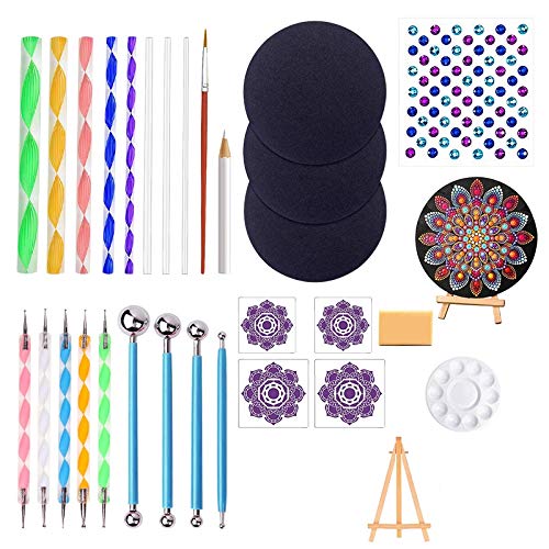 Ptdfjspt 31 Stück/Set Mandala Dotting Templates Werkzeuge Set Mini Staffelei Farb Schale zum Malen Von Steinen Färben Zeichnen und Zeichnen Ptdfjspt 31 Stück/Set Mandala Dotting Templates Werkzeuge Set Mini Staffelei Farb Schale zum Malen Von Steinen Färben Zeichnen und Zeichnen von Ptdfjspt