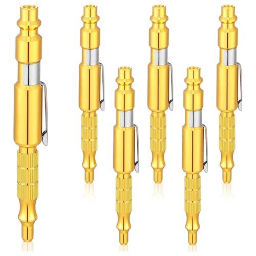 Ptdfjspt 6 Stück 1/4 I/MTyp Verstellbarer Taschenstecker Luftblaspistole Luftgebläse für Kompressor Luftgebläsestift Zur Staubreinigung, Gold Ptdfjspt 6 Stück 1/4 I/MTyp Verstellbarer Taschenstecker Luftblaspistole Luftgebläse für Kompressor Luftgebläsestift Zur Staubreinigung, Gold von Ptdfjspt