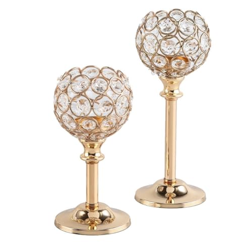 Ptdfjspt Europäische Kerzenständer Aus Metall und Kristall, für Den Schreibtisch, Goldene Kerzenständer, für Hochzeiten, Heimdekoration, 2 Stück Ptdfjspt Europäische Kerzenständer Aus Metall und Kristall, für Den Schreibtisch, Goldene Kerzenständer, für Hochzeiten, Heimdekoration, 2 Stück von Ptdfjspt