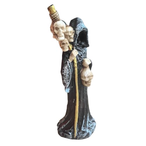 Ptdfjspt Statue des Heiligen Todes, Stehend, Dekorative Muerte-Figur, Sensenmann mit Totenkopf, Altar, Halloween Ptdfjspt Statue des Heiligen Todes, Stehend, Dekorative Muerte-Figur, Sensenmann mit Totenkopf, Altar, Halloween von Ptdfjspt