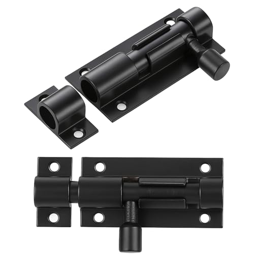 Ptwola 2 Stück 5,1 cm Zylinderriegel, langlebiges Schiebeschloss für Mini-Tor, Garage und Innentüren Ptwola 2 Stück 5,1 cm Zylinderriegel, langlebiges Schiebeschloss für Mini-Tor, Garage und Innentüren von Ptwola